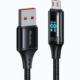 تصویر کابل شارژ USB به MicroUSB صفحه دار مک دودو مدل Mcdodo CA-1070 