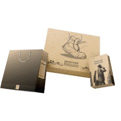 تصویر ساک دستی تک رنگ کرافت ضخیم 