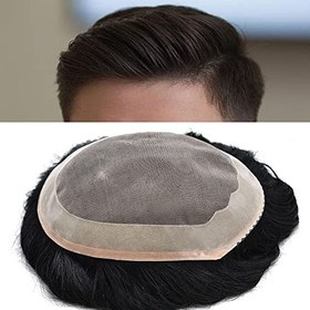 تصویر پروتز کف سر مدل لس آنجلسی (کد 8050) Men's natural hair scalp prosthesis, Los Angeles model (code 8050)