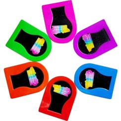 تصویر گچ رنگی مو مدل سکه ای متفرقه بنفش Hair Coloring Chalk