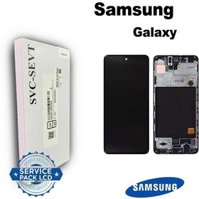 تصویر تاچ و ال سی دی اورجینال Samsung Galaxy A51 همراه فریم مشکی ا Samsung Galaxy A51 Original Touch LCD With Frame Samsung Galaxy A51 Original Touch LCD With Frame