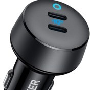 تصویر Anker USB C Car Charger, 40W 2-Port PowerIQ 3.0 Type C Adapterh شارژر فندکی انکر 2724 