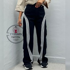 تصویر شلوار بگ ۳ خط کج 