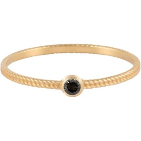 تصویر انگشتر نگینی کارتیه ظریف مشکی 