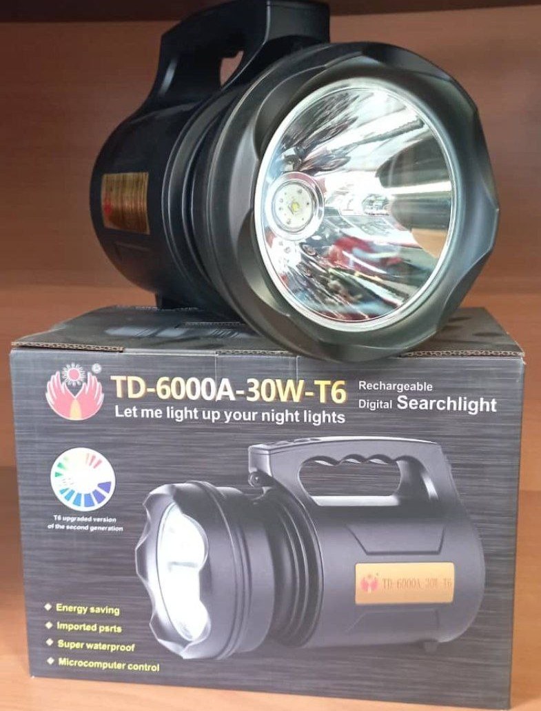 TORCIA PROFESSIONALE CON BATTERIA TD-6000A-30W-T6