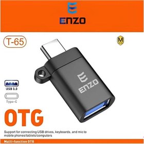 تصویر مبدل OTG Type-C USB3.0 مدل Enzo T65 