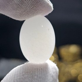 تصویر نگین سنگ جید سفید معدنی کد 35231 