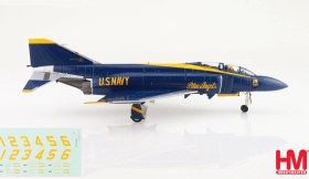 تصویر ماکت جنگنده اف 4 فانتوم نیروی دریای امریکا | Hobby Master 1:72 McDonnell Douglas F-4J Phantom II US Blue Angels 1969 