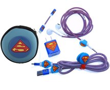 تصویر پک کیف و محافظ کابل شارژ آیفون سوپرمن Cover Charger Protector Super Man 