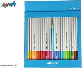 تصویر مداد رنگی آریا مدل آرتیست ۲۴ رنگ جعبه مقوایی 