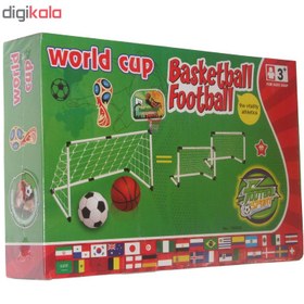 تصویر اسباب بازی دروازه فوتبال و تخته بسکتبال مدل football basketball 2IN1 کد 2 چند رنگ اسباب بازی فوتبال متفرقه مدل اسباب بازی دروازه فوتبال و تخته بسکتبال مدل football basketball 2IN1 کد 2 چند رنگ