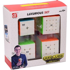 تصویر پک روبیک ۴ تایی ۲*۲ تا ۵*۵ کای وای 