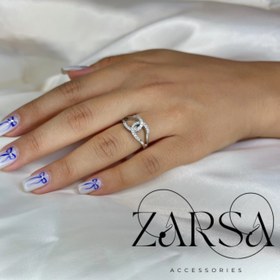 تصویر انگشتر شنل نگین دار 