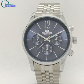 تصویر ساعت مچی الگانس مردانه استیل صفحه آبی نفتی | ELEGANCE Advance ELEGANCE Advance Watch