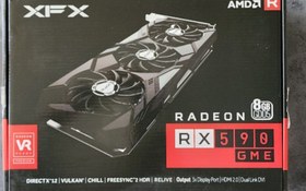 تصویر کارت گرافیک ایکس اف ایکس مدل Radeon RX 590 GME 3F 8GB دسته دو 