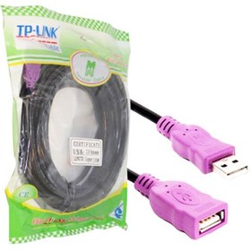 تصویر کابل افزایش طول USB 2.0 تی پی لینک به طول 10 متر USB 2.0 TP-Link extension cable 10 meters long