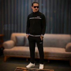 تصویر ست ورزشی مردانه ریباک رنگ طوسی مشکی 