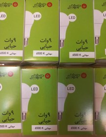 تصویر لامپ حبابی ال ای دی 9 جواهر LED bubble lamp 9 jewels