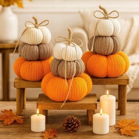 تصویر کدو کاموایی ۳ تایی Polish pumpkin, 3 pieces