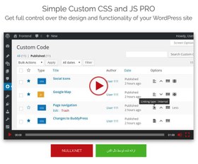 تصویر دانلود افزونه وردپرس Simple Custom CSS and JS PRO 