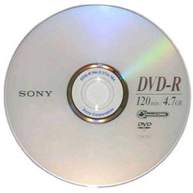 تصویر دی وی دی خام unburned DVD SONY 