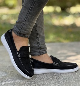 تصویر کفش کالج مردانه مشکی 