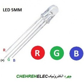 تصویر LED 5MM RGB ال ای دی آند LED 5MM RGB COMMON ANODE