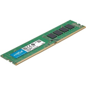 تصویر رم کامپیوتر کروشیال 4 گیگابایت با فرکانس 2666MHz Crucial DDR4 2666MHz 4GB CL17 Desktop Memory