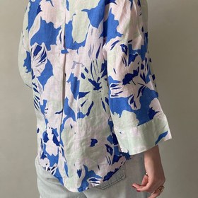 تصویر شومیز هاوایی سایز ۴۲ زرد 