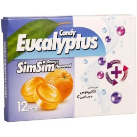 تصویر آبنبات مکیدنی اکالیپتوس سیم سیم 12 عددی لیمو 