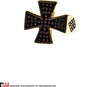 تصویر انگشتر مردانه صلیب طلایی کد 161 