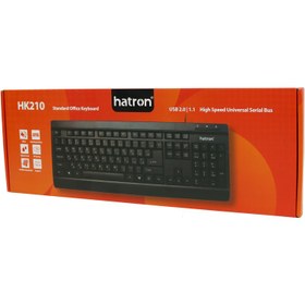 تصویر کیبورد هترون مدل HK210 با حروف فارسی Hatron HK210 Keyboard With Perisan Letters