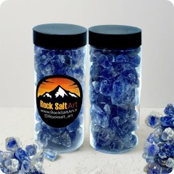 تصویر کریستال نمک آبی پر رنگ ممتاز 100 گرم - پررنگ blu salt