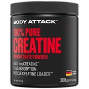 تصویر کراتین بادی اتک 300 گرمی BODY ATTACK 100% PURE CREATINE 