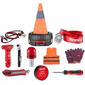 تصویر ست ابزار خودرو 14 تایی رونیکس Ronix RH-9199 Ronix RH-9199 Car Tools Kit