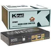 تصویر دستگاه KNET 4K 2PORT HDMI KVM 