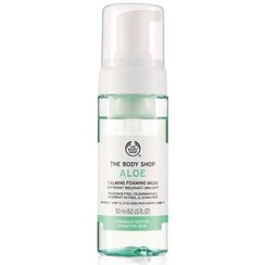 تصویر فوم شستشو صورت آلوئه ورا بادی شاپ حجم 150 میلی لیتر Body Shop aloe vera face wash foam 150ml