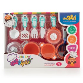 تصویر اسباب بازی ست 11 تکه آشپزباشی زینگو ا Zingo 11-piece cooking set toy Zingo 11-piece cooking set toy