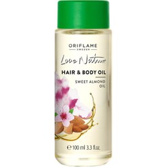 تصویر روغن مو و بدن بادام لاونیچر ا LOVE NATURE Hair & Body Oil Sweet Almond Oil Oriflame LOVE NATURE Hair & Body Oil Sweet Almond Oil Oriflame