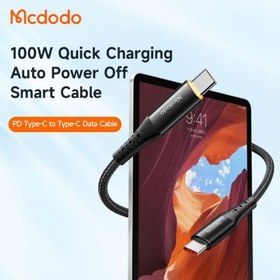 تصویر کابل شارژ قطع کن دار تایپ سی به تایپ سی 100w مدل MCDODO CA-3461 طول 1.8 متر 