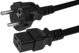 تصویر کابل برق سرور EU-C19 بافو با طول ا BAFO EU-C19 3Cx1.5MM Power Cable 1.8M BAFO EU-C19 3Cx1.5MM Power Cable 1.8M