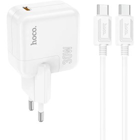 تصویر شارژر 30 وات هوکو مدل C112A HOCO C112A USB 30W Fast Charging Wall Charger