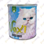 تصویر کنسرو پته ای گربه وکسی طعم مرغ و ماهی 800 گرمی VEXI cat With chicken & fish 800 g