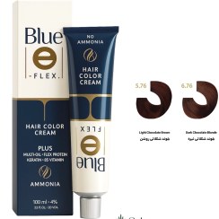 تصویر رنگ مو فاقد آمونیاک بلو سری بلوند شکلاتی 