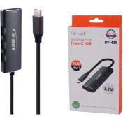تصویر هاب D-NET USB3 TYPE-C 120CM 