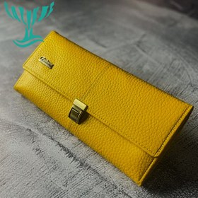 تصویر کیف پول چرمی زنانه قفل دار فیوچر کد KP32 