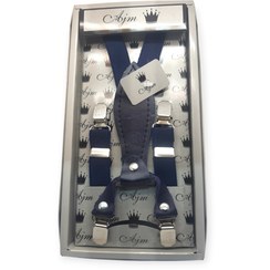 تصویر ساسبند مردانه سورمه ای چهار گیره Sasbender