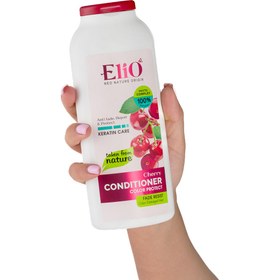 تصویر نرم کننده مو رنگ شده گیلاس حجم 400 میلی لیتر اِلیو Elio Cherry Color Protect Conditioner 400 ml