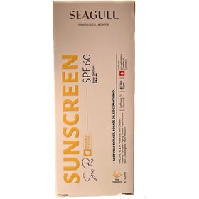 تصویر ضد آفتاب بی رنگ سی گل Seagull Invisble Sunscreen Cream SPF60 For All Skin Types