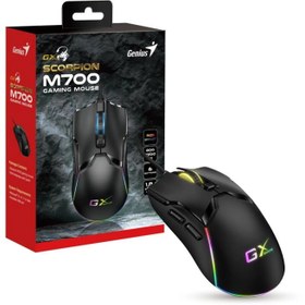 تصویر ماوس گیمینگ با سیم جنیوس Scorpion M700 با گارانتی ۱۸ ماهه شاب Genius Scorpion M700 Wired Optical Gaming Mouse